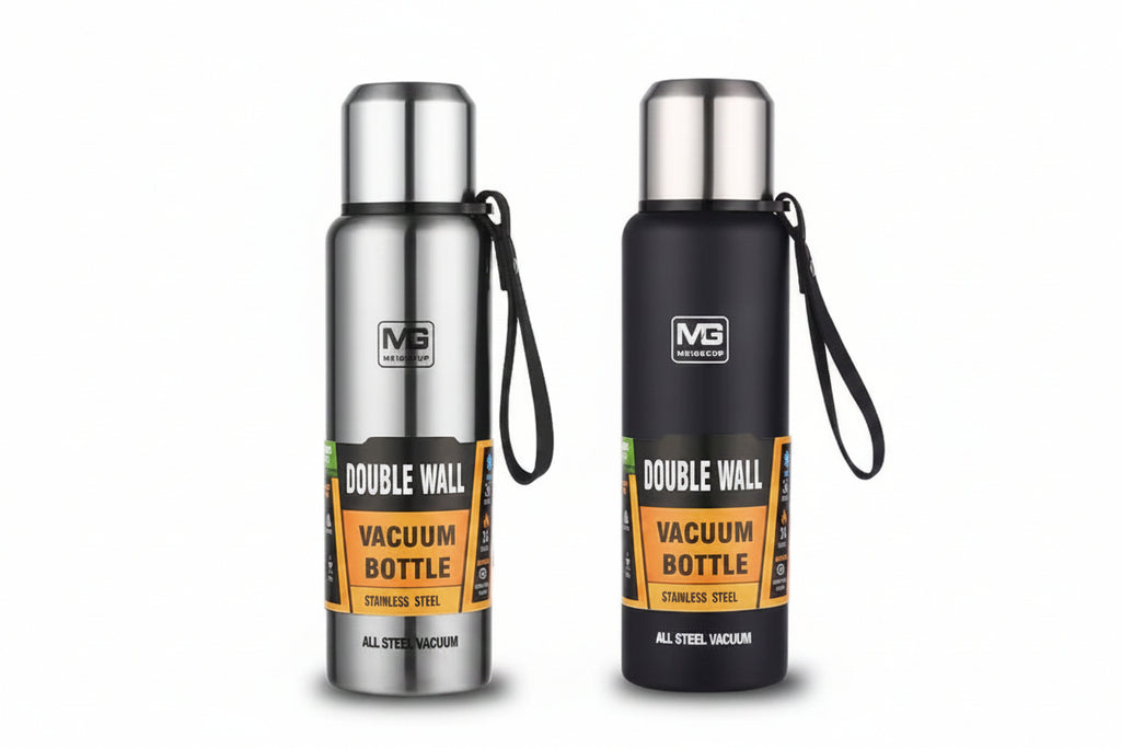 Large Capacity Stainless Steel Thermos Portable Vacuum Flask Insulated Tumbler with Rope Thermo Bottle 500/700/1000/1500Ml