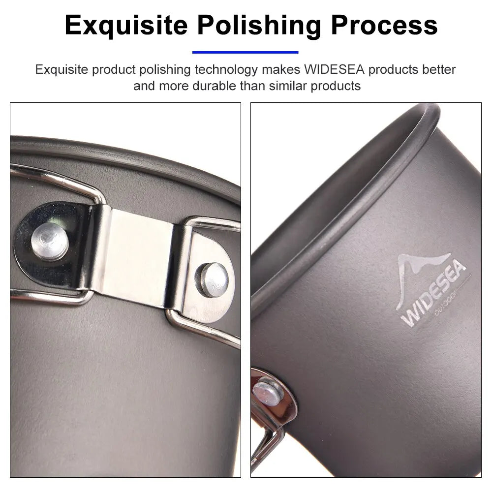 Camping Mug Outdoor Coffee Tea Aluminum Cup Tourism Tableware Picnic Cooking Supplies Equipment Tourist Trekking Hiking