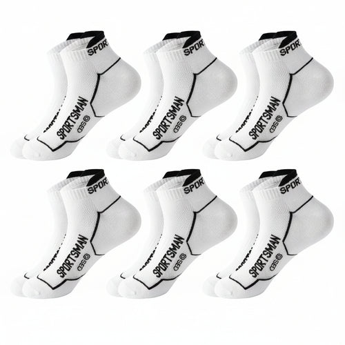 6 Pairs Socks Men'S Short Socks Sweat Absorbent and Odorous Basketball Socks Running Sports Socks Breathable Mesh Men'S Socks