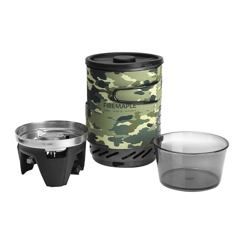Fire Maple Star X1 Camping Stoves Outdoor Hiking Cooking System with Stove Heat Exchanger Pot Bowl Portable Gas Burners FMS-X1